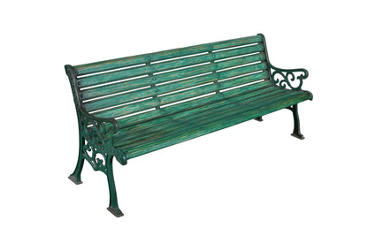 Antique Indian Teak Wood Garden Bench