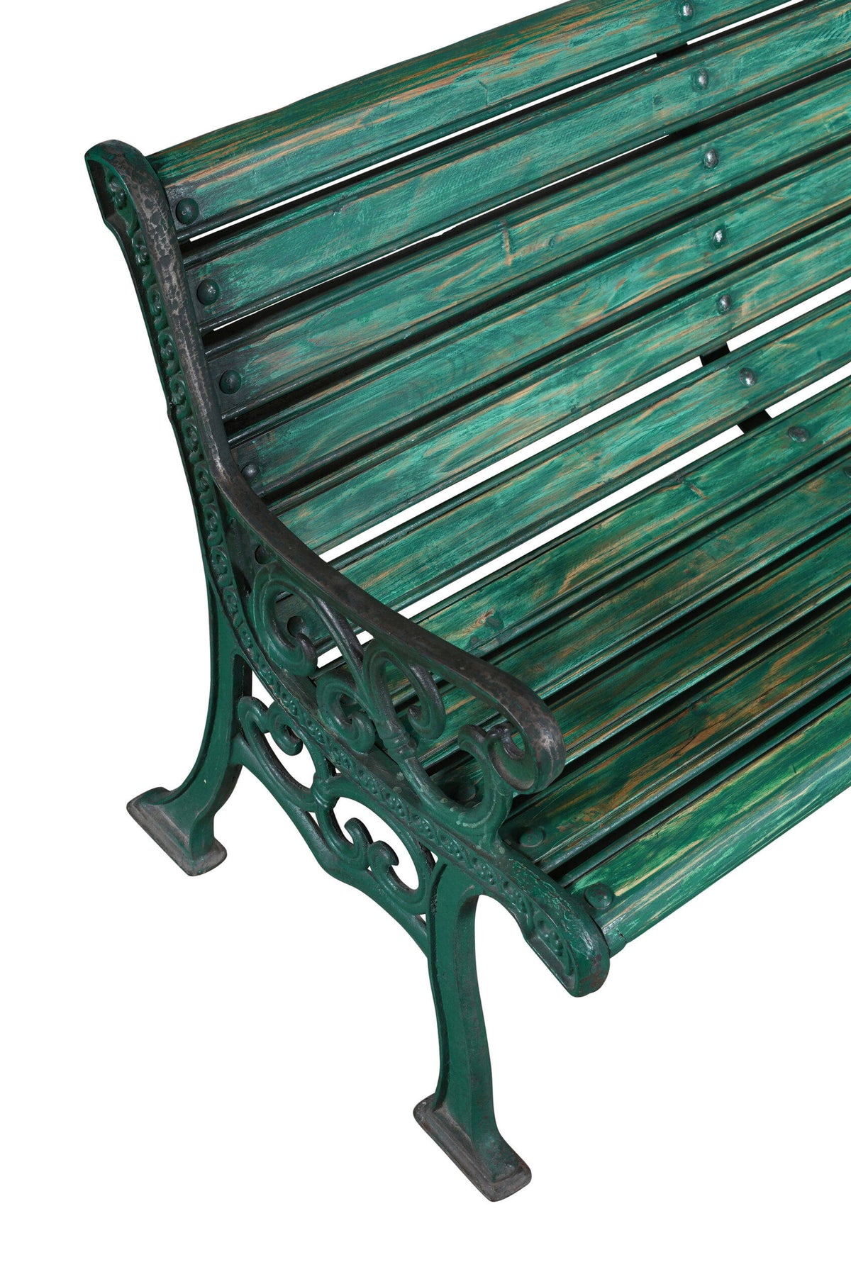 Antique Indian Teak Wood Garden Bench