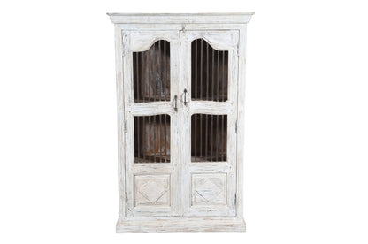 Indian Teak Wood Reclaimed Pinjara Cupboard