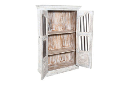 Indian Teak Wood Reclaimed Pinjara Cupboard