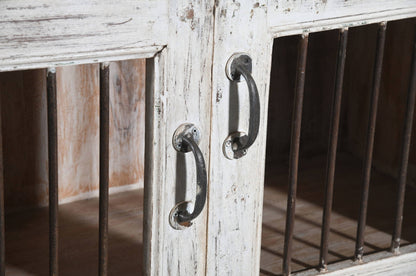 Indian Teak Wood Reclaimed Pinjara Cupboard