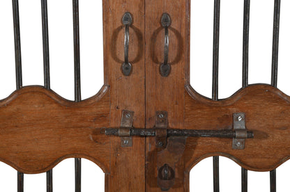 Antique Indian Teak Wood Jali Shutter Doors