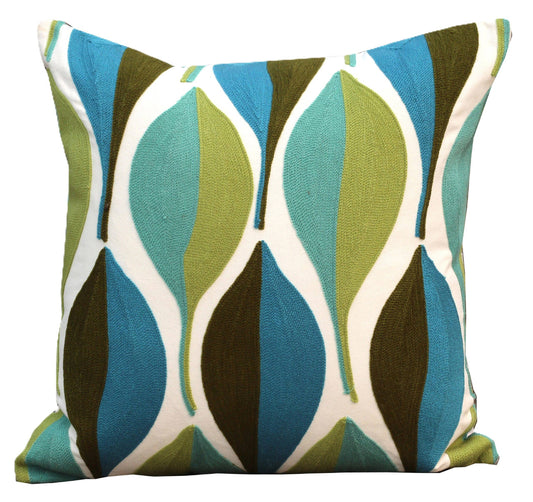 Embroidered Cushion Cover With Poly Fiber Filler
