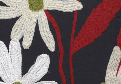 Embroidered Cushion Cover With Poly Fiber Filler