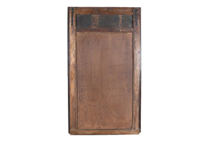 Large Antique Indian Teak Wood Mirror