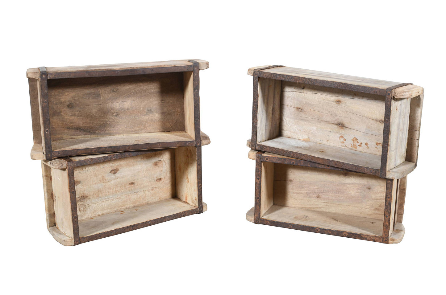 Vintage Indian Teak Wood Brick Molds