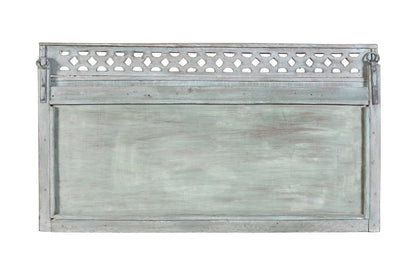 Antique Indian Teak Wood Moghul Style Mirror