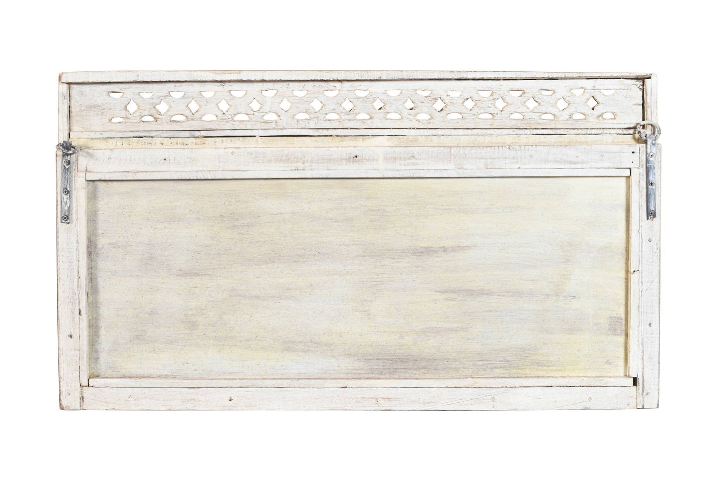 Antique Indian Teak Wood Moghul Style Mirror