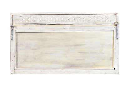 Antique Indian Teak Wood Moghul Style Mirror