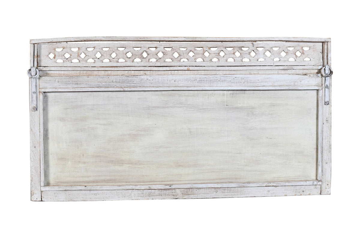Antique Indian Teak Wood Moghul Style Mirror