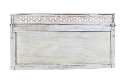 Antique Indian Teak Wood Moghul Style Mirror