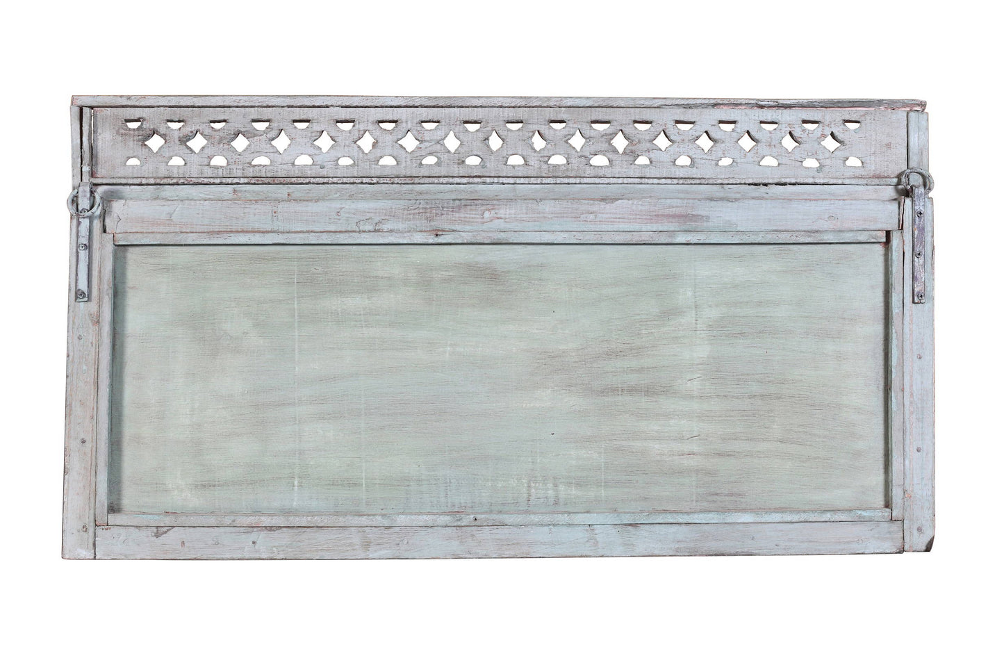 Antique Indian Teak Wood Moghul Style Mirror