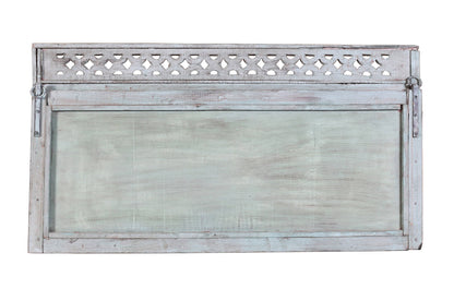 Antique Indian Teak Wood Moghul Style Mirror