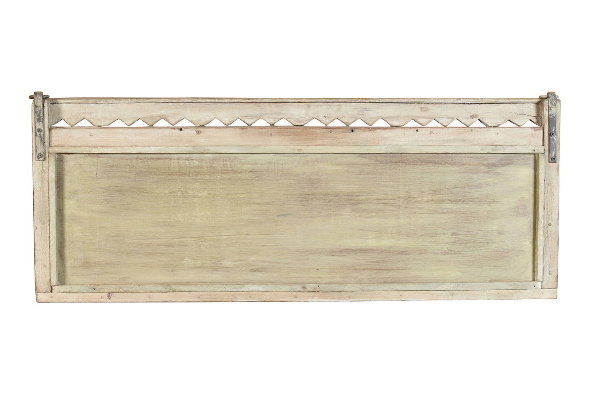 Antique Indian Teak Wood Moghul Style Mirror