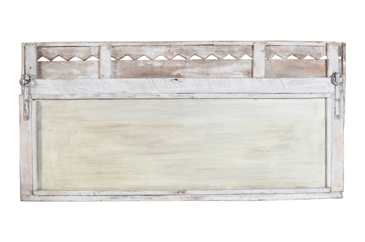 Antique Indian Teak Wood Moghul Style Mirror