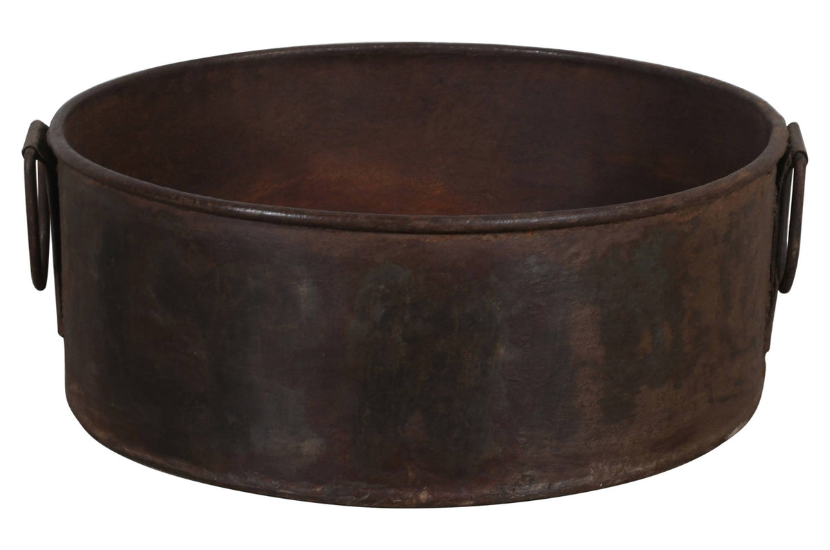 Vintage Heavyweight Indian Iron Cooking And General Kitchen Pot
