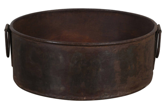 Vintage Heavyweight Indian Iron Cooking And General Kitchen Pot