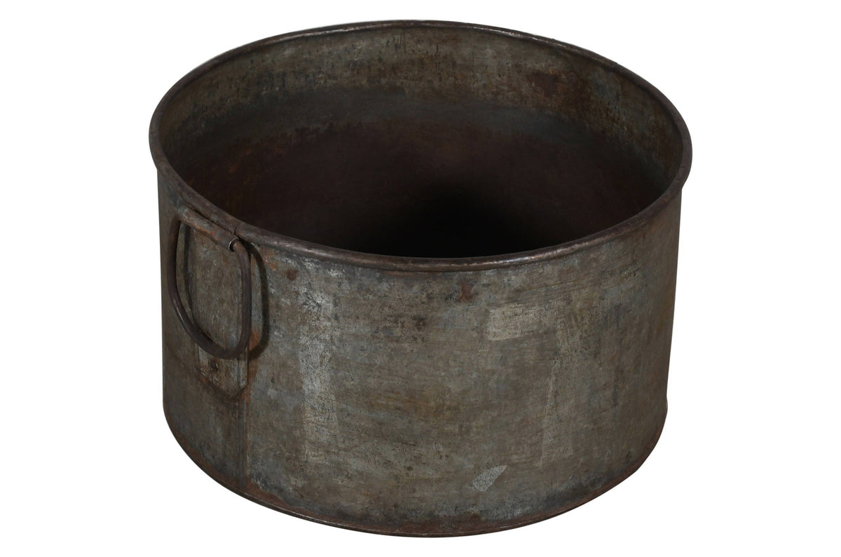 Vintage Heavyweight Indian Iron Cooking And General Kitchen Pot