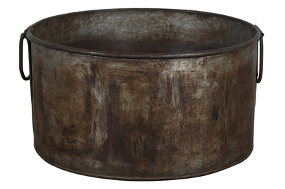 Vintage Heavyweight Indian Iron Cooking And General Kitchen Pot