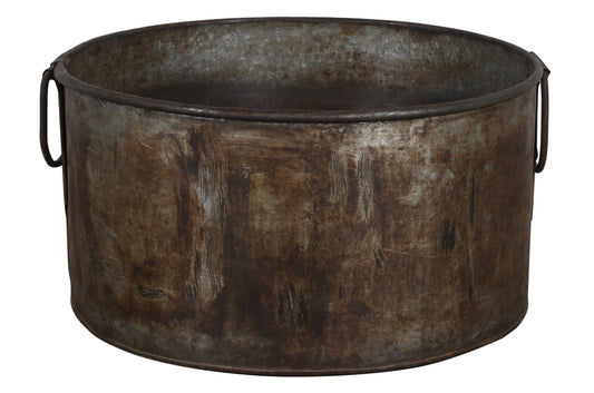 Vintage Heavyweight Indian Iron Cooking And General Kitchen Pot