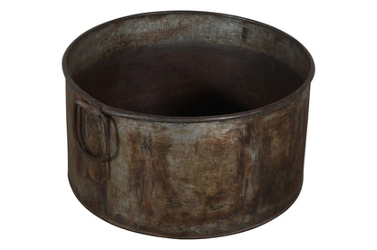 Vintage Heavyweight Indian Iron Cooking And General Kitchen Pot