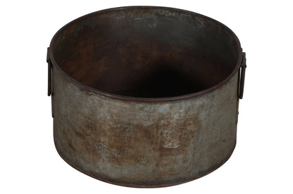 Vintage Heavyweight Indian Iron Cooking And General Kitchen Pot