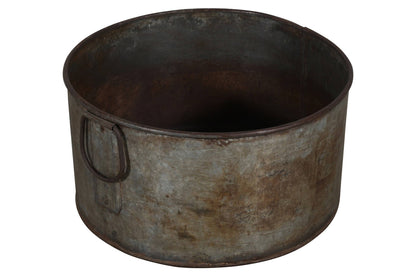 Vintage Heavyweight Indian Iron Cooking And General Kitchen Pot