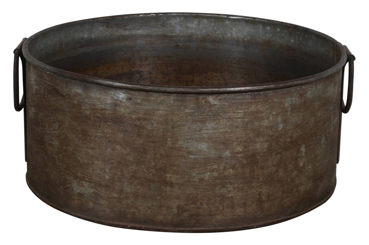 Vintage Heavyweight Indian Iron Cooking And General Kitchen Pot