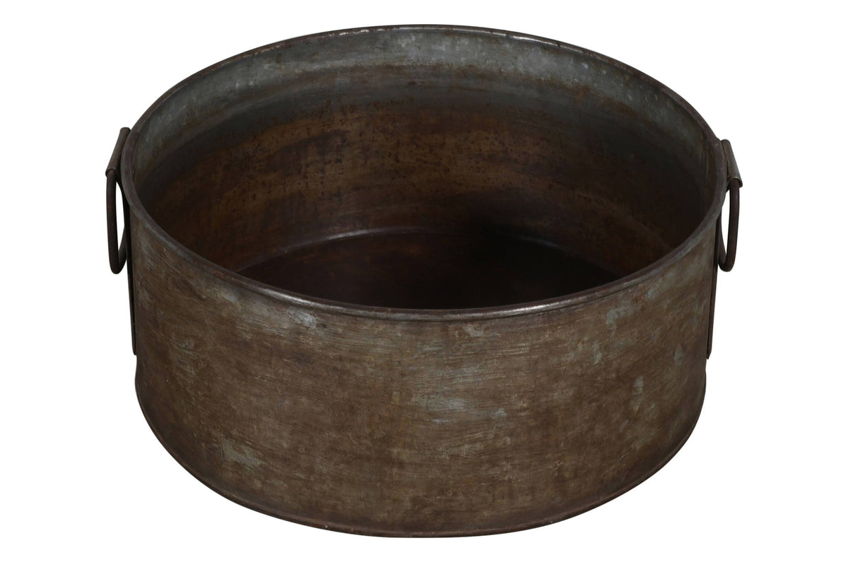 Vintage Heavyweight Indian Iron Cooking And General Kitchen Pot