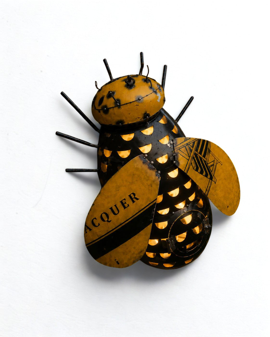 PRE-ORDER - Recycled Iron Hanging Bee