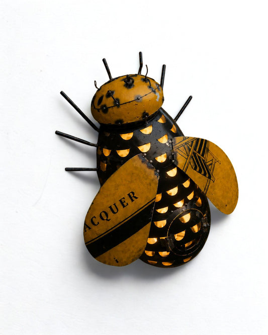 PRE-ORDER - Recycled Iron Hanging Bee
