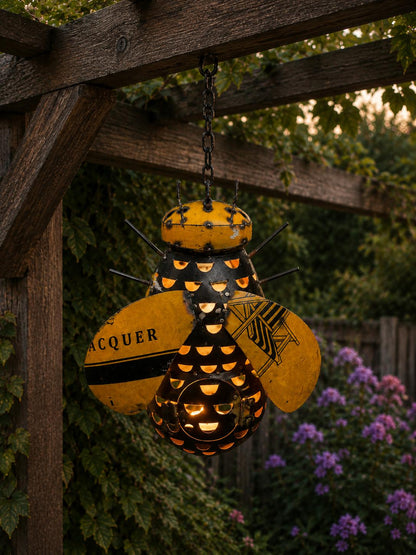 PRE-ORDER - Recycled Iron Hanging Bee