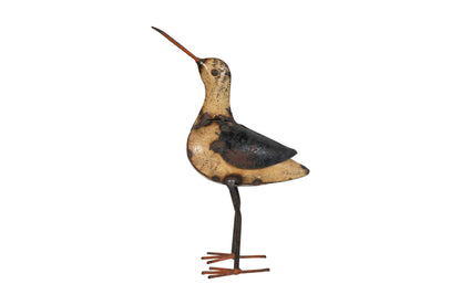 Indian Artisan Made Recycled Iron Sandpiper Garden Decoration Figure