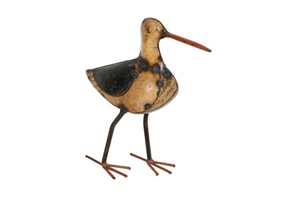 Indian Artisan Made Recycled Iron Sandpiper Garden Decoration Figure