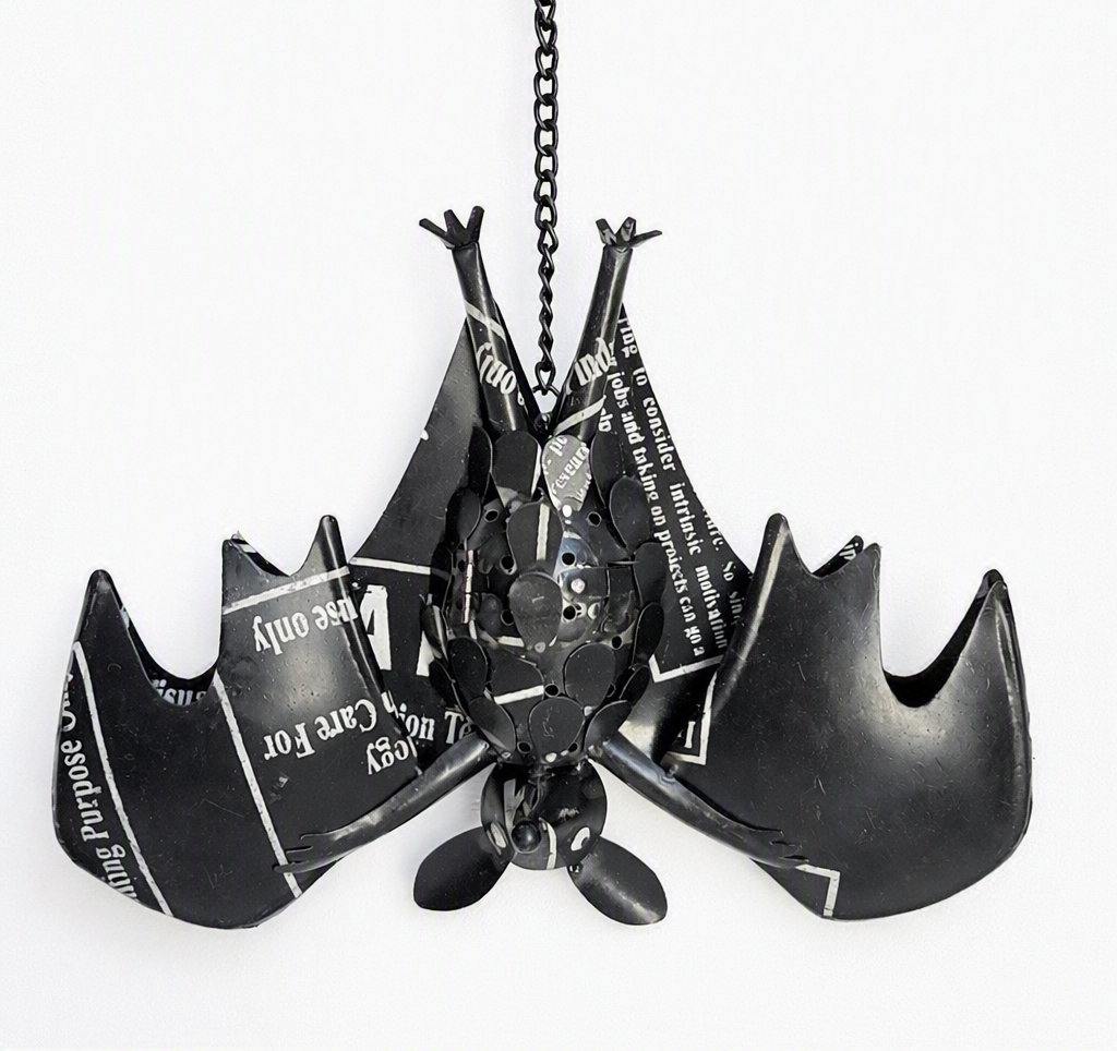 Recycled Iron Hanging Bat