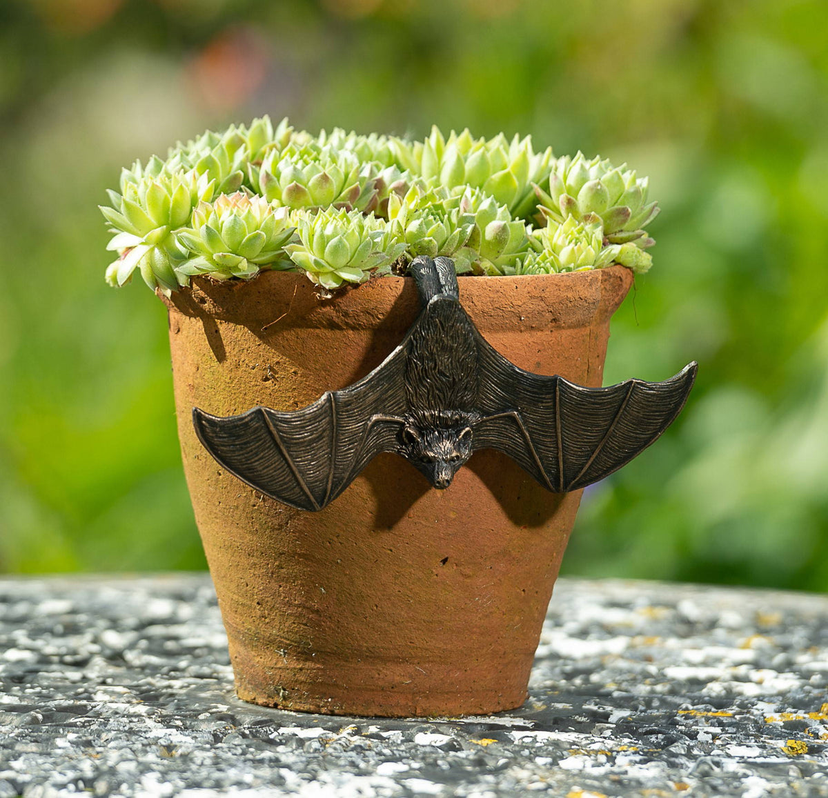 Antique Bronze Coloured Bat Pot Buddy Pot Hanger