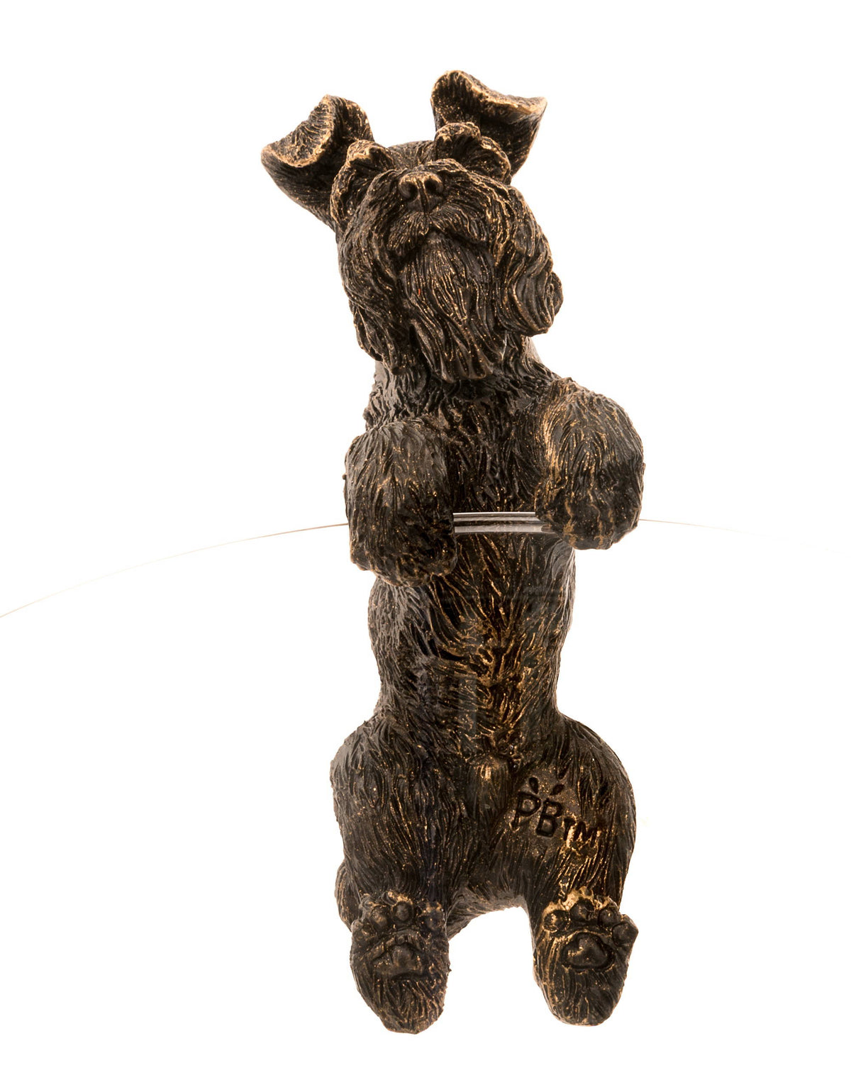 Antique Bronze Coloured Schnauzer Pot Buddy Plant Pot Hanger
