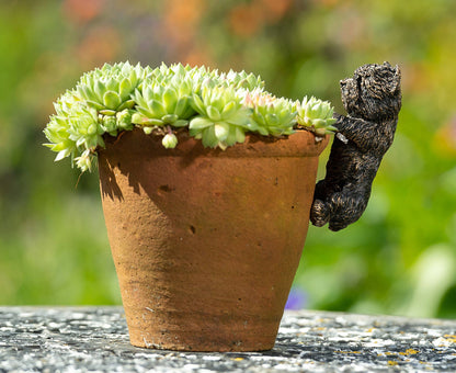Antique Bronze Coloured West Highland Terrier Pot Buddy Plant Pot Hanger