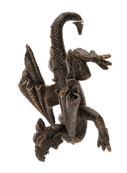 Antique Bronze Coloured Dragon Pot Buddy Plant Pot Hanger