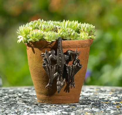 Antique Bronze Coloured Dragon Pot Buddy Plant Pot Hanger