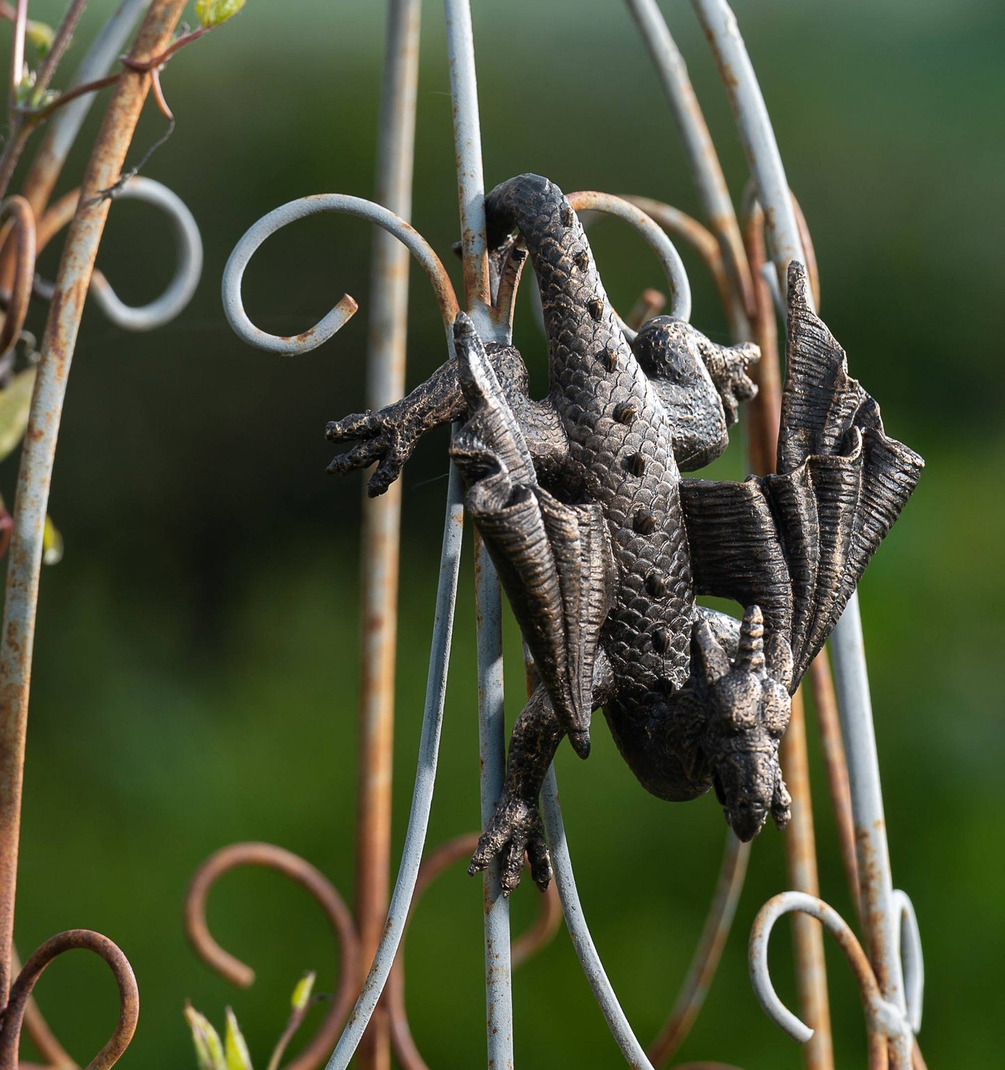 Antique Bronze Coloured Dragon Pot Buddy Plant Pot Hanger