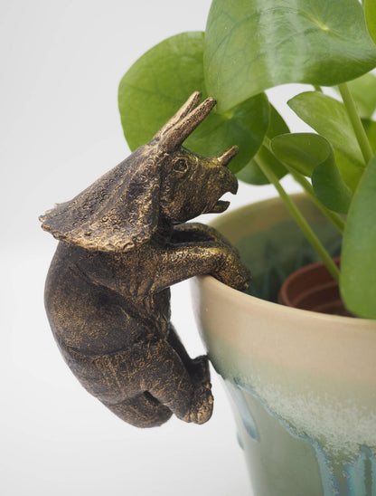 Triceratops Pot Buddies Plant Pot Hanger