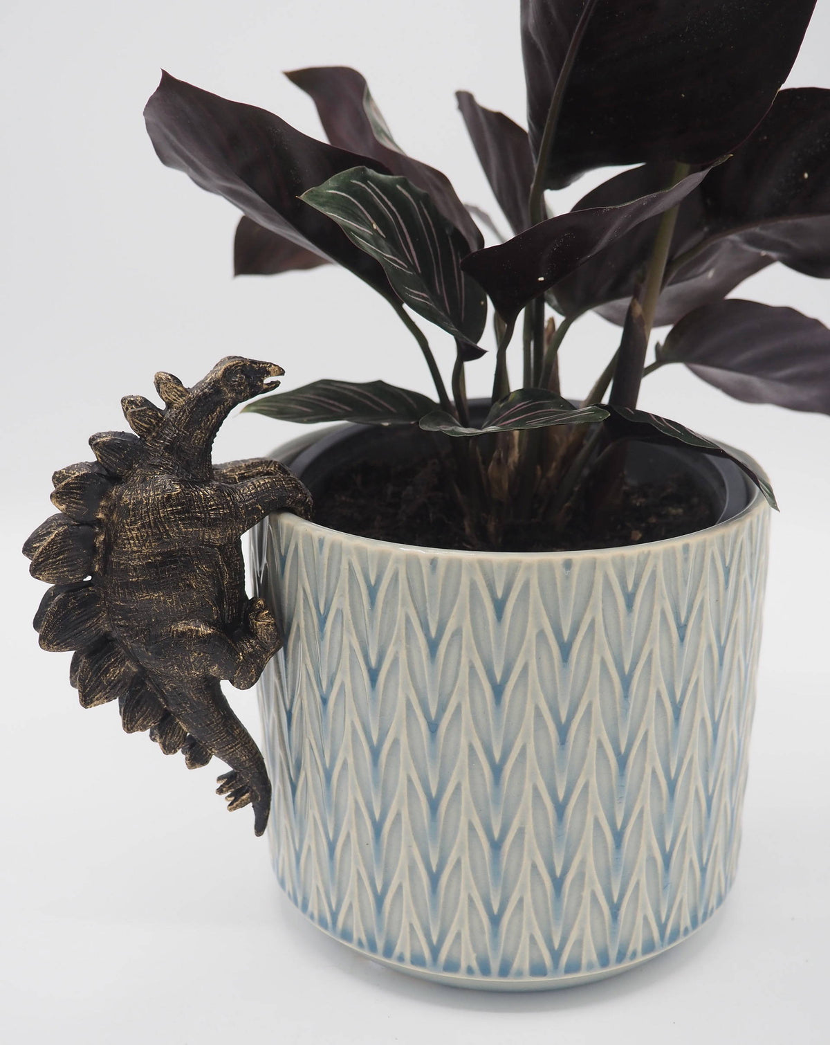 Trex, Stegosaurus, Brachiosaurus Set of Three Pot Buddies Plant Pot Hangers