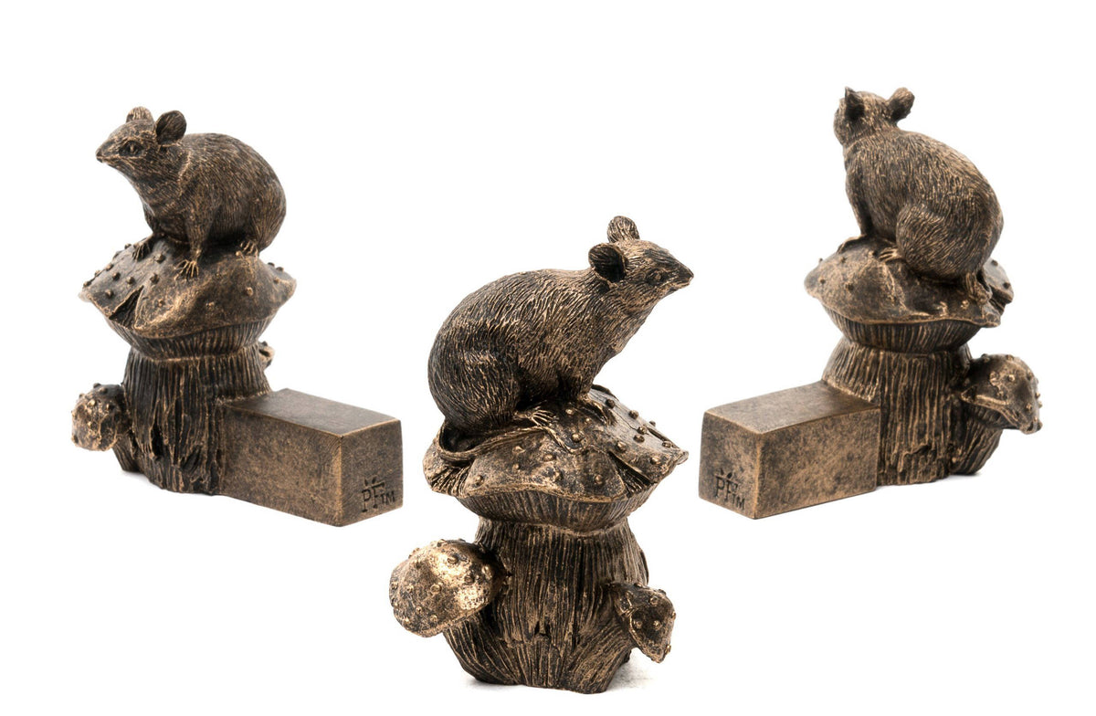 Mouse on Mushroom Plant Pot Feet - Set of 3