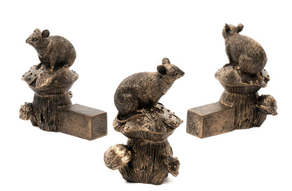 Mouse on Mushroom Plant Pot Feet - Set of 3