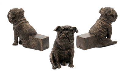 Sitting British Bulldog Plant Pot Feet - Set of 3