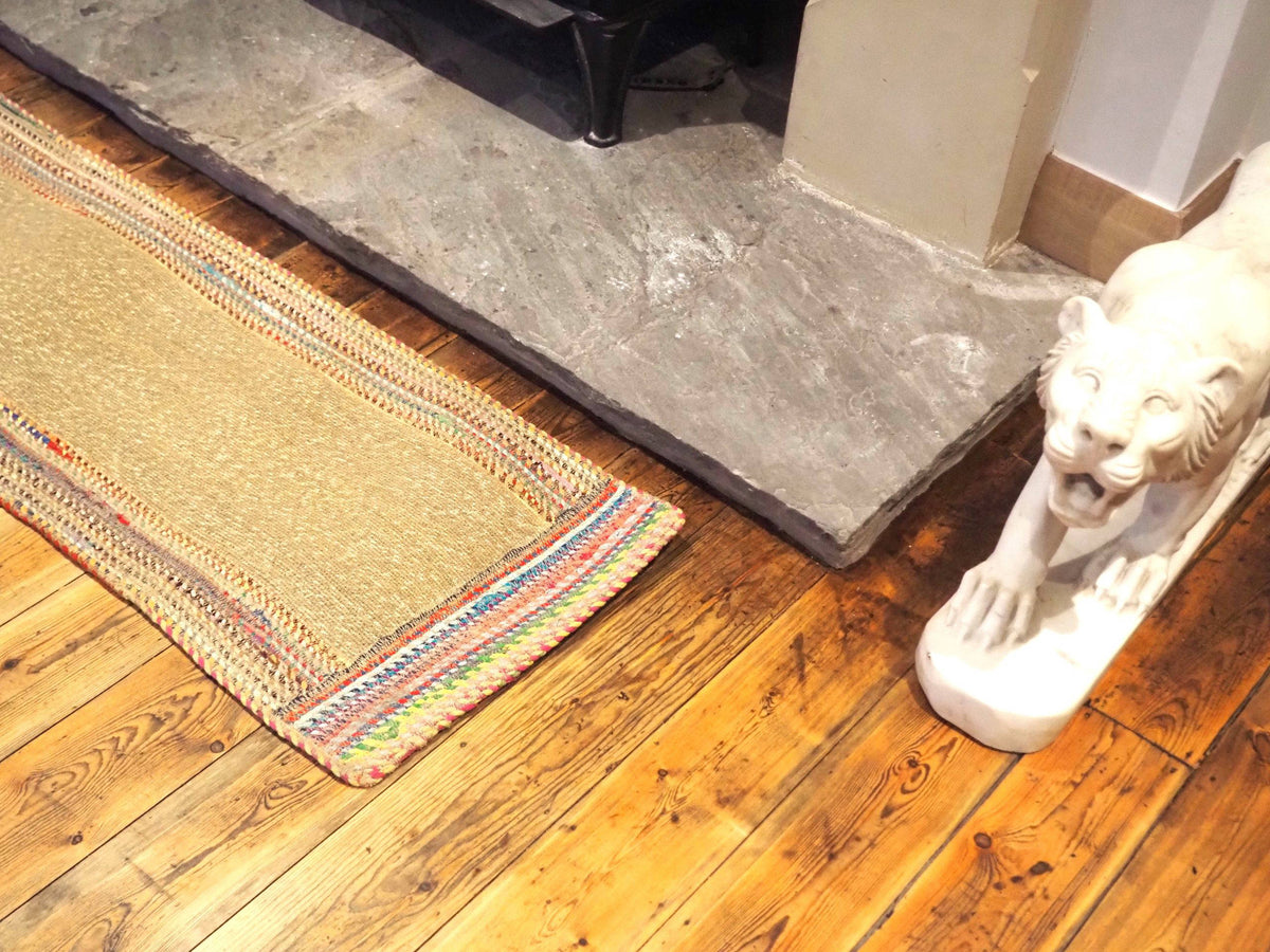 Munja And Reclaimed Fabric Eco Table Runner