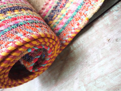 Munja And Reclaimed Fabric Eco Table Runner