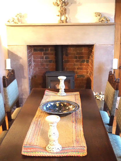 Munja And Reclaimed Fabric Eco Table Runner