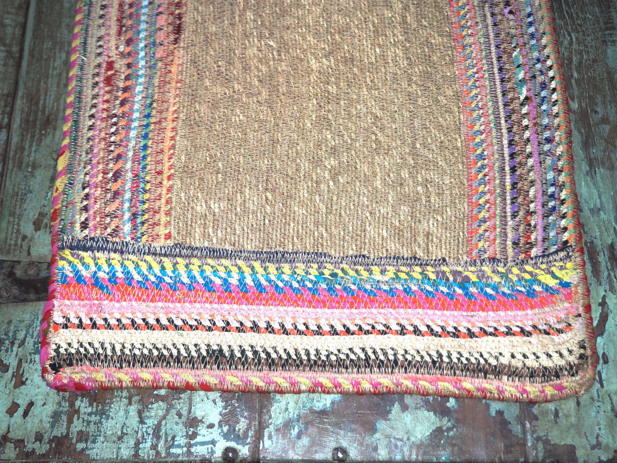 Munja And Reclaimed Fabric Eco Table Runner